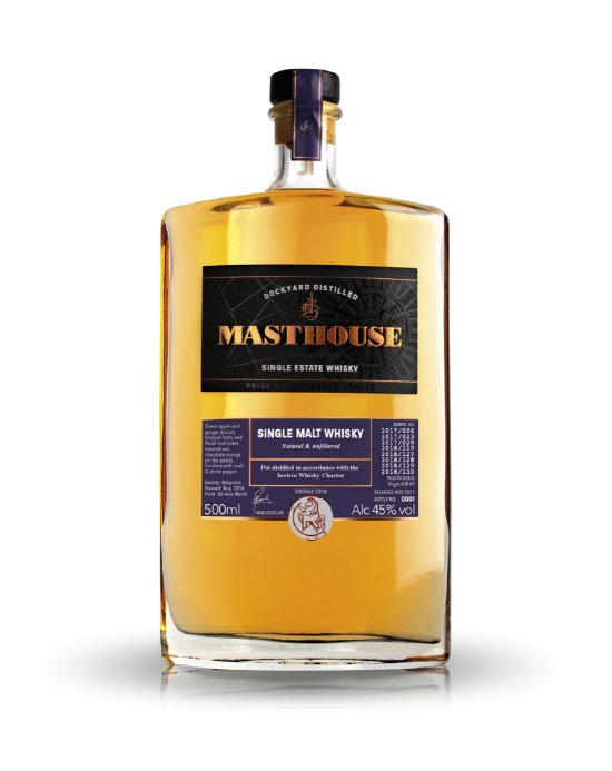 Copper Rivet Distillery Masthouse Single Malt Double Pot Distilled English Whisky, 50cl - Digital Distiller