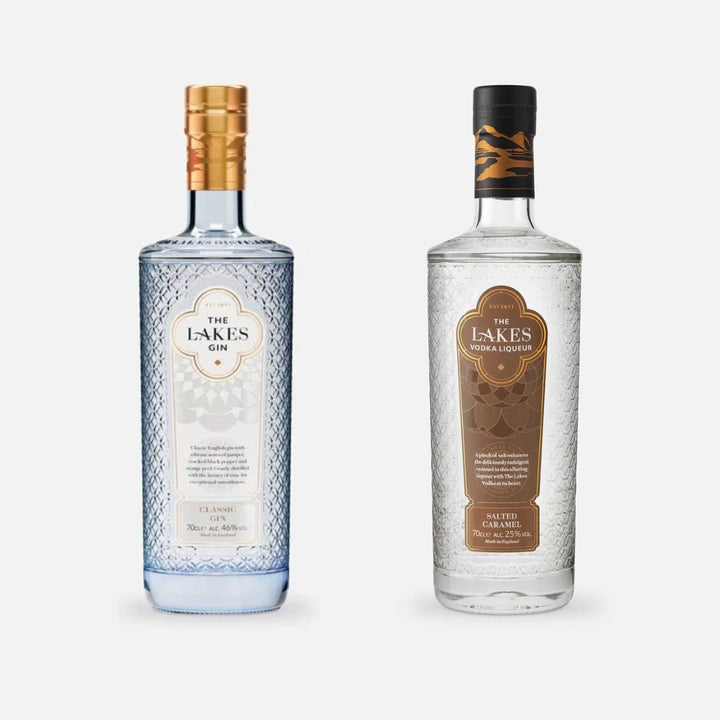 Lakes Distillery Classic Gin and Salted Caramel Liqueur Twin Pack, 2 x 70cl - Digital Distiller