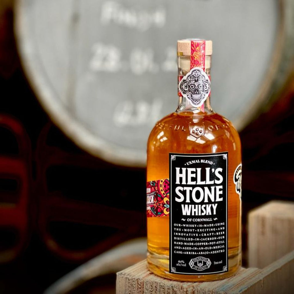 Pocketful of Stones Hell's Stone Mezcal Cask Cornish Blended Whisky, 70cl - Digital Distiller