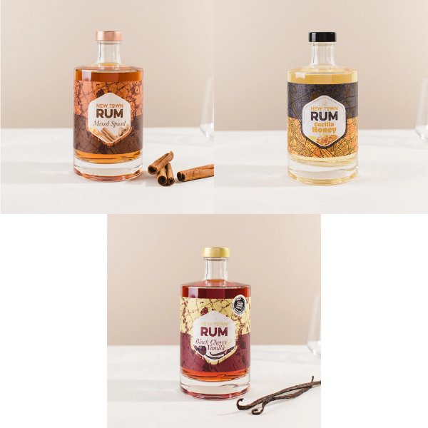 New Town Rums, Trio Mixed Pack (3 x 200ml) - Digital Distiller