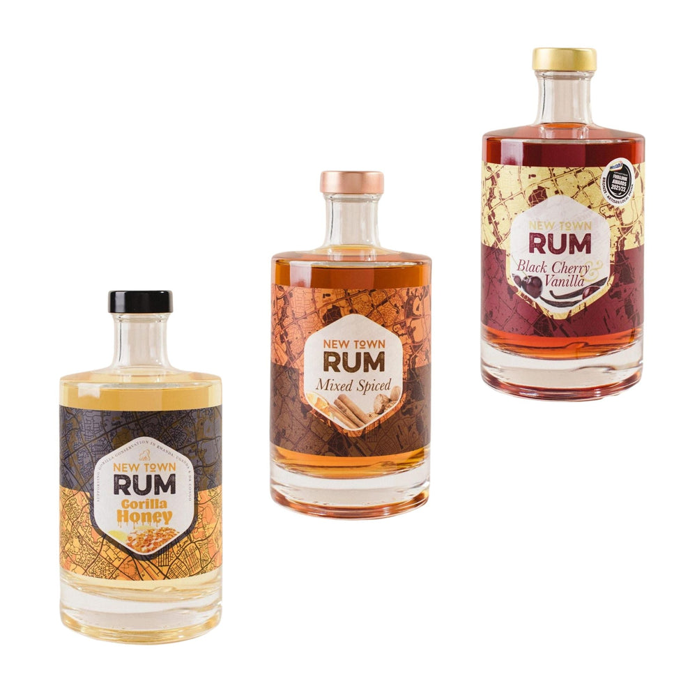 New Town Rums, Trio Mixed Pack (3 x 200ml) - Digital Distiller